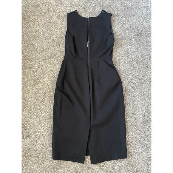 Roland Mouret Crew Neck Midi Length Dress for Banana Republic Dress Sz 4 Petite - Picture 3 of 9